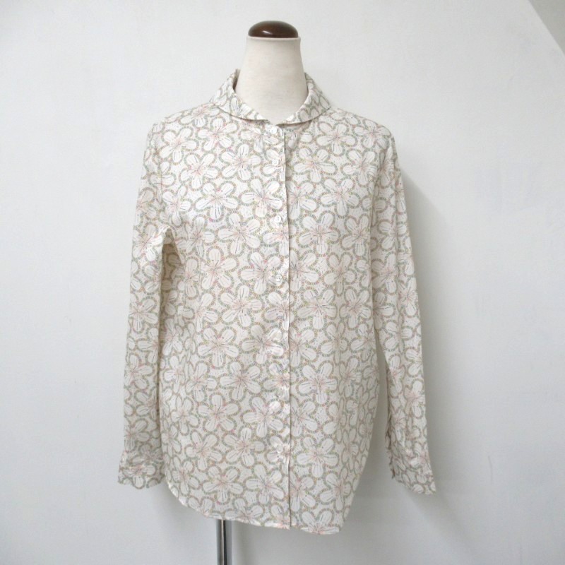 Parkes  LIBERTYセーラーカラーシャツ /OFF3 【日本製】